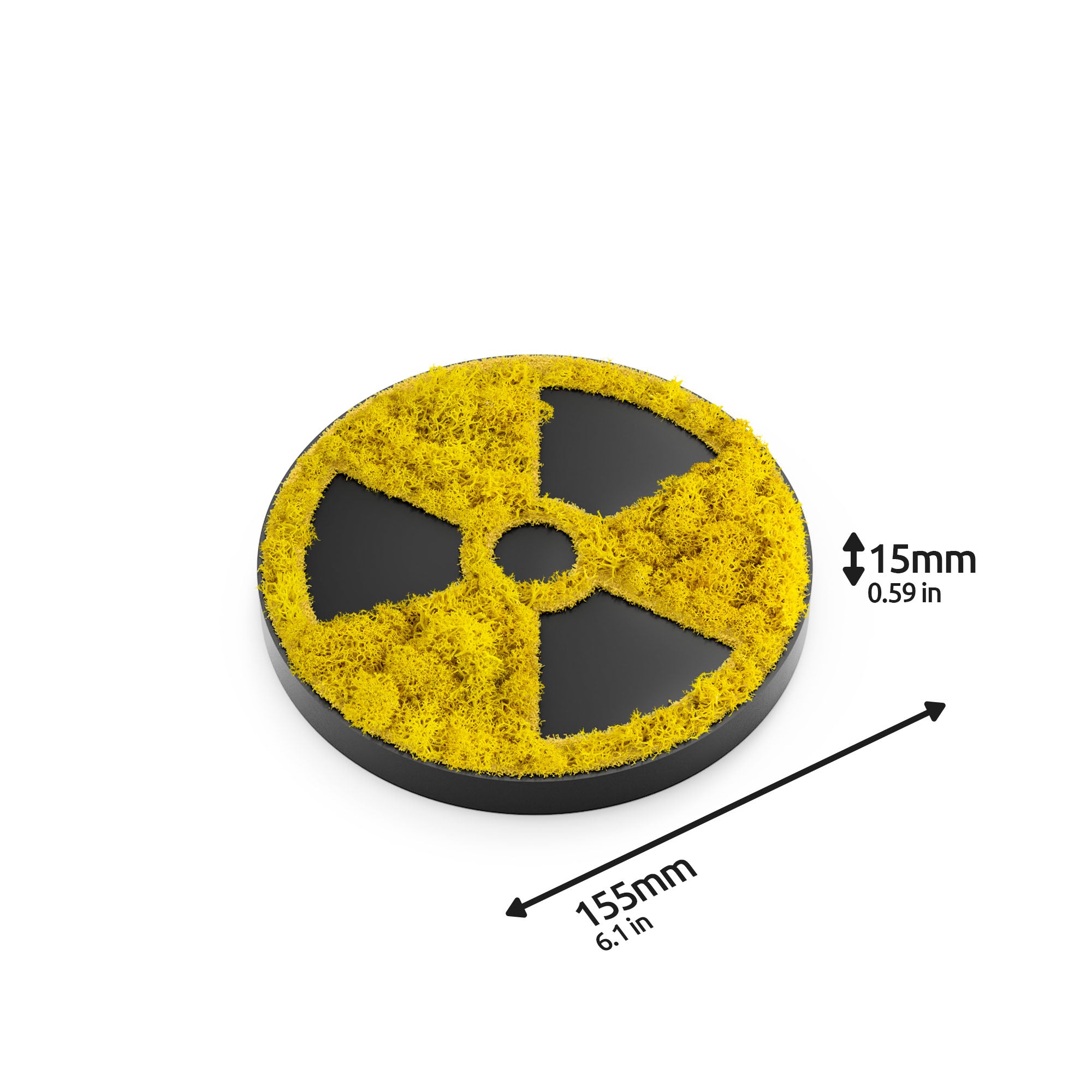 MOOSWERK Moos-Türschild Piktogramm Röntgen – Elegante Beschilderung in Schwarz für den Diagnostikraum