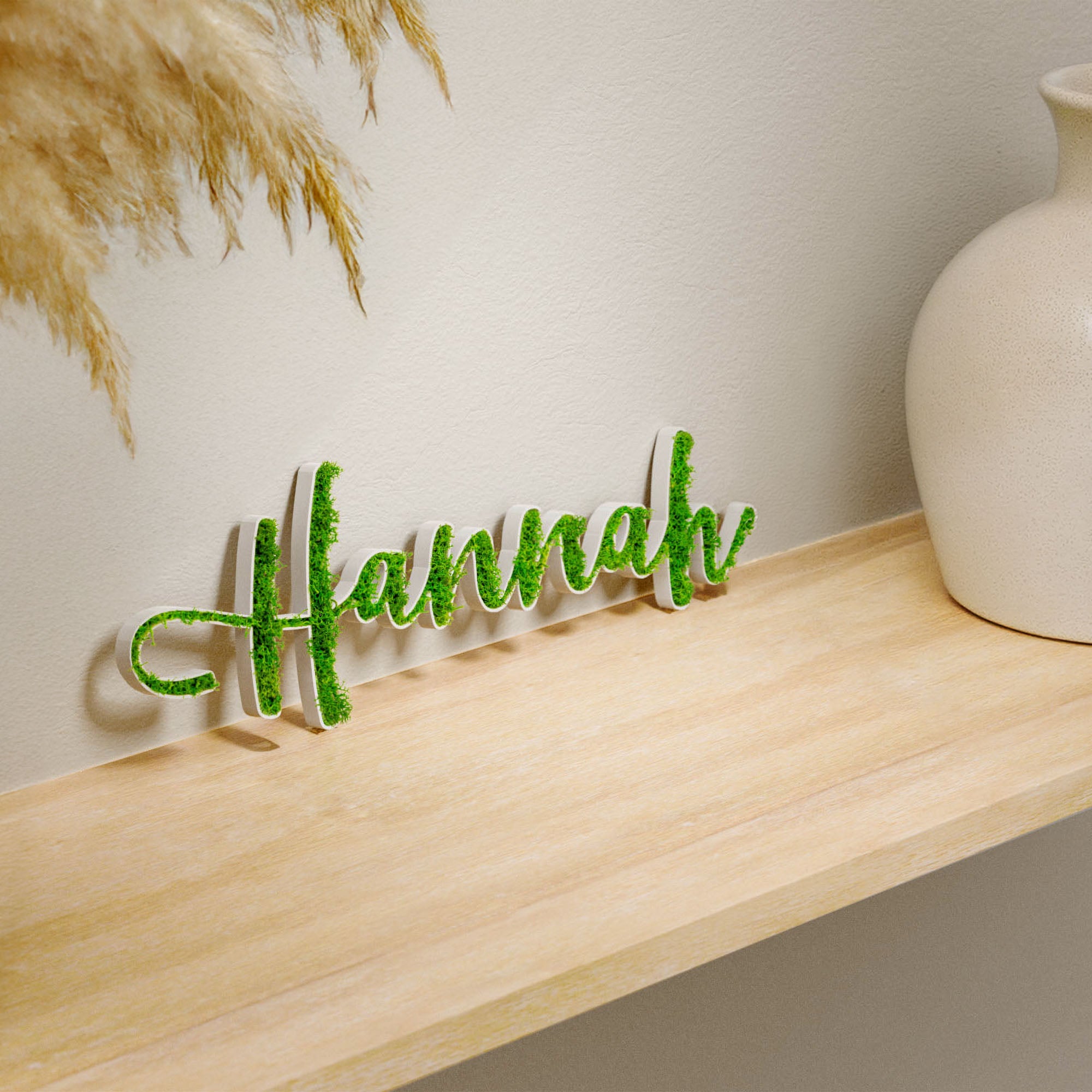 Moos Türschild Personalisiert Kinderzimmer Tür Namensschild Wand Schriftzug Büro Individuell