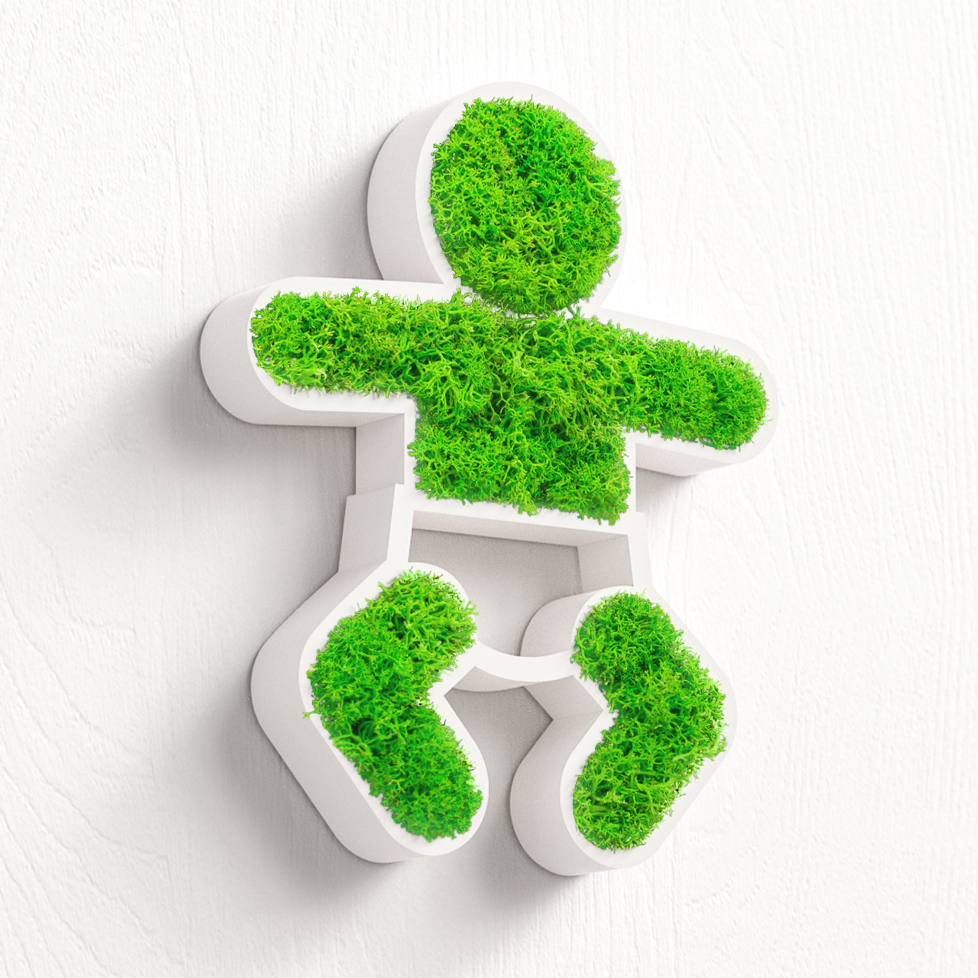 MOOSWERK Moss Door Sign Changing Room Pictogram – Friendly sign for breastfeeding rooms in a white frame